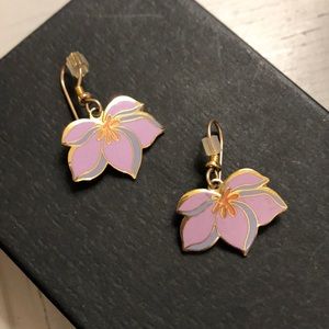 Laurel Burch pear blossom earrings